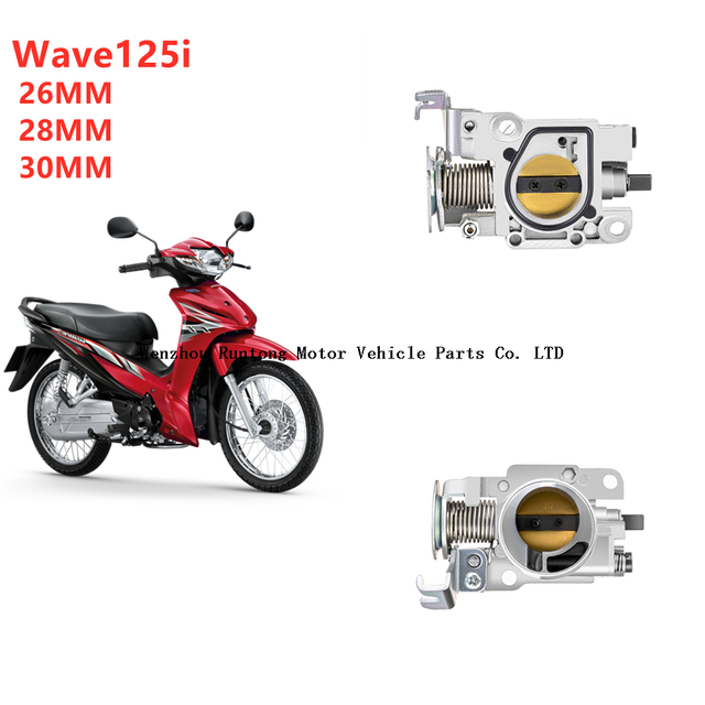 Honda Wave125i 26mm 28mm 30mm Cuerpo del acelerador de la motocicleta 